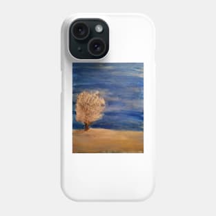 A lonely tree in the desert Phone Case