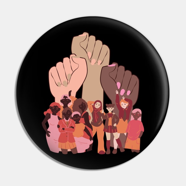 Colorful Women Empowerment Pin by baha2010