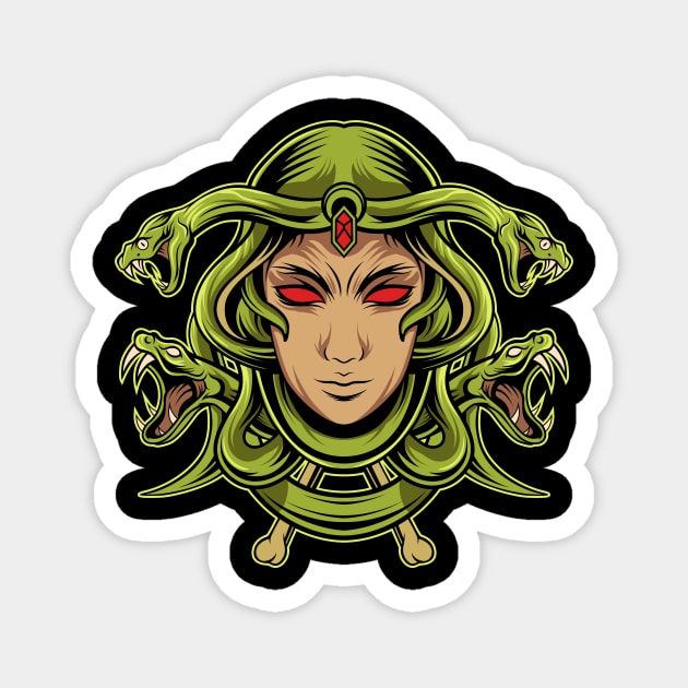 Medusa head Magnet by Frispa