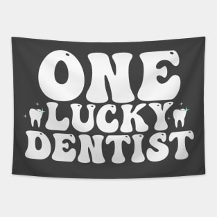 St Patrick's Day For Dentist , One Lucky Dentist Tapestry