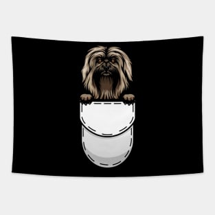 Funny Havanese Pocket Dog Tapestry