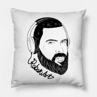 Insatiable_black line Pillow