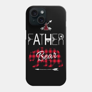 Father Bear Shirt Buffalo Plaid Family Camping Gear Phone Case