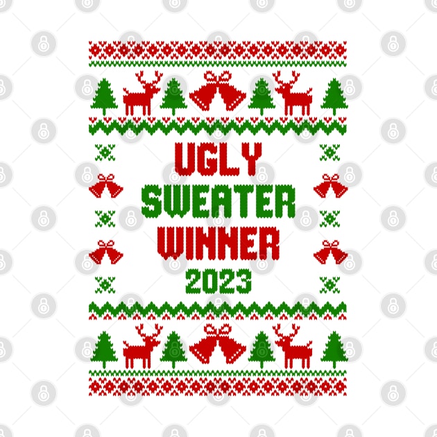 Ugly Sweater Winner 2023 T-shirt by Hobbybox