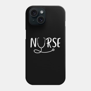 Nurse design with stethoscope Phone Case