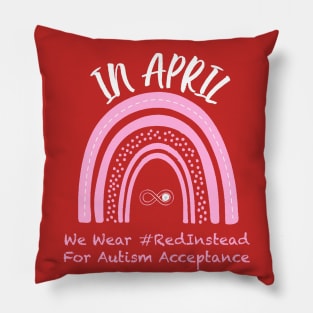 Red Instead Inverted Pillow