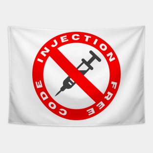 Secure Coding Injection Free Code Badge Tapestry