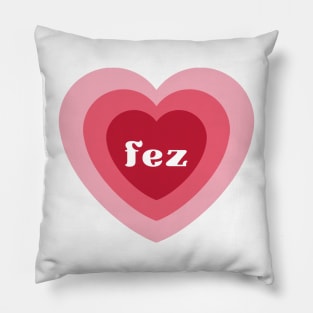 fez heart Pillow