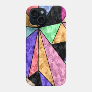 Triangularity, flat shapes with three sides Phone Case