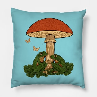 Safer Together Frogs (no text) Pillow