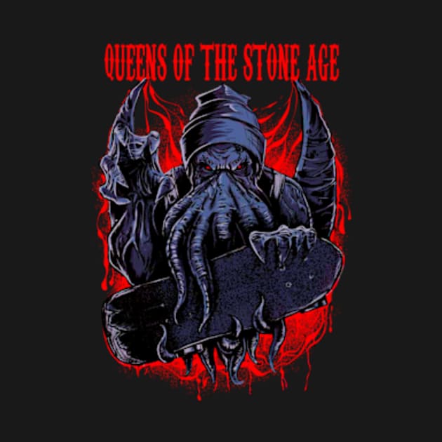 QUEENS OF THE STONE AGE BAND MERCHANDISE by Rons Frogss