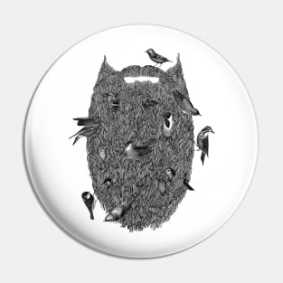 Bird Beard Pin