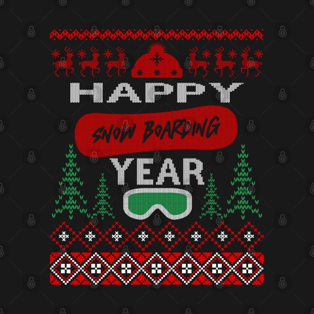 Happy Snowboarding Year by MZeeDesigns