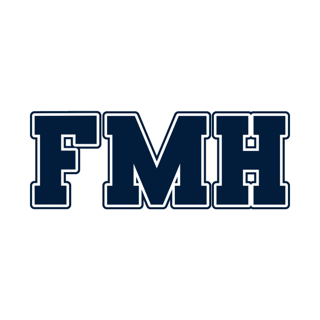 FMH Collegiate - Navy Letters - FMH Collegiate - Navy Letters by Finding Mr Height