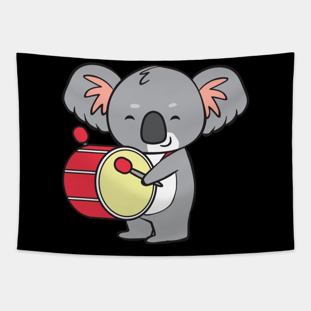 Koala - with drum Tapestry by theanimaldude