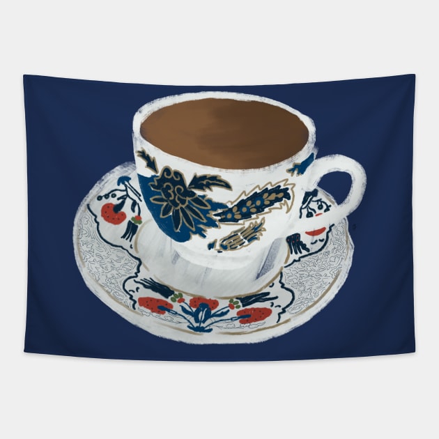 Turkish coffee cup Tapestry by gabbadelgado