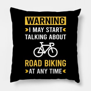 Warning Road Biking Pillow