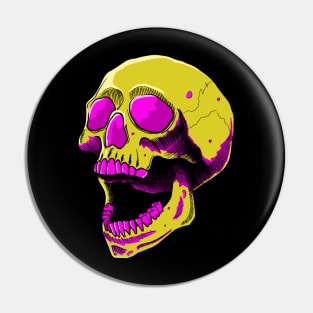 Screaming Skull, Now In PINK Pin