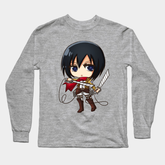 Mikasa Attack On Titan Shingeki No Kyojin Long Sleeve T