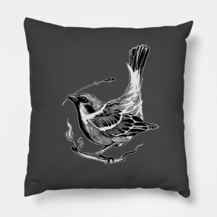 happy little bird Pillow