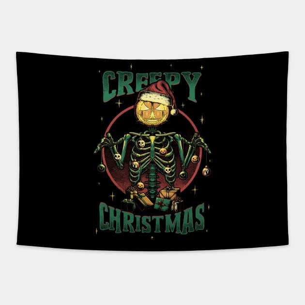 Creepy Christmas Tapestry by Studio Mootant