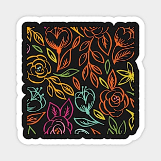 Bold Spring Floral Magnet