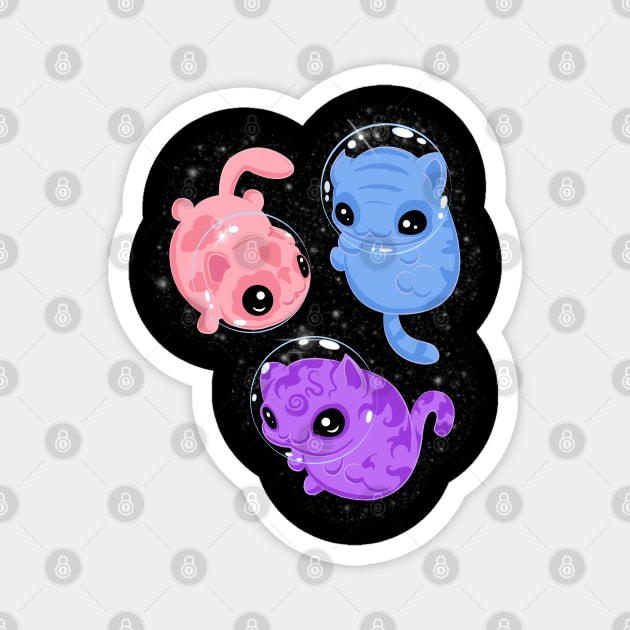 Space Kittens Magnet by Sarah Butler