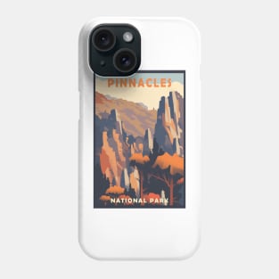 Pinnacles National Park Travel Poster Phone Case