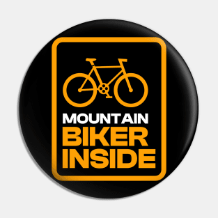 Mountain Biker Inside Pin