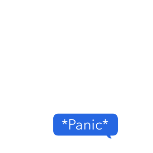 Panic texting T-Shirt