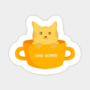 the cat i'am sorry Magnet