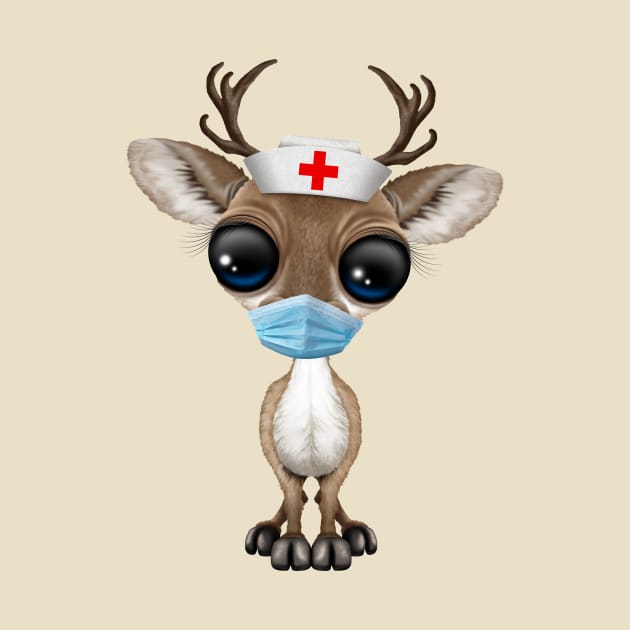 Cute Baby Reindeer Nurse by jeffbartels