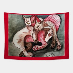 TRES TRISTES GATOS Tapestry