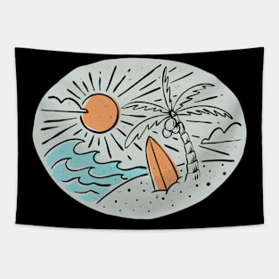 Surf and Beach Tapestry