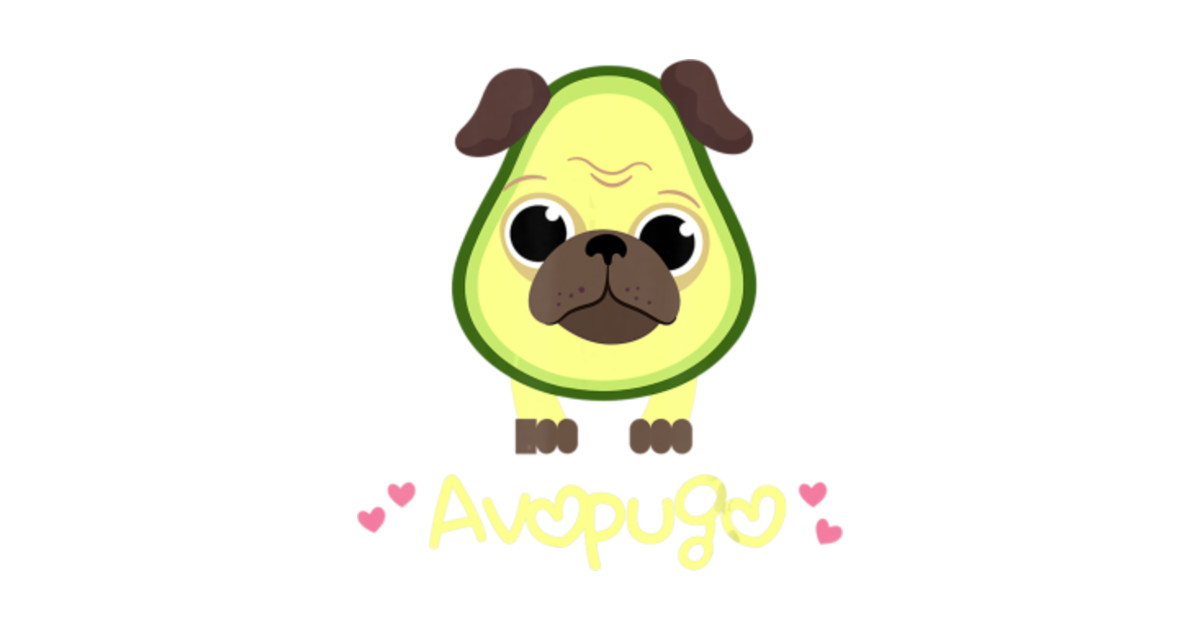 Avopugo Avocado combine Pug - Avopugo - Notizblöck | TeePublic DE