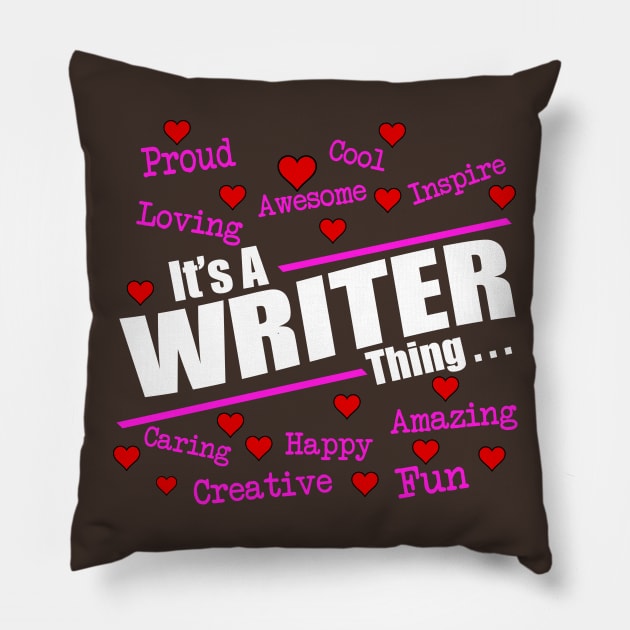 Writer Pillow by IconRose