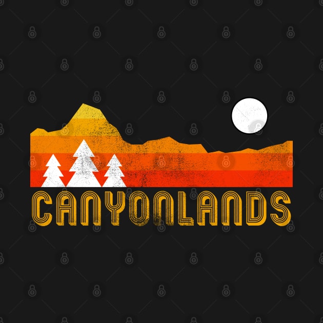 Canyonlands  national park retro vintage by hardy 