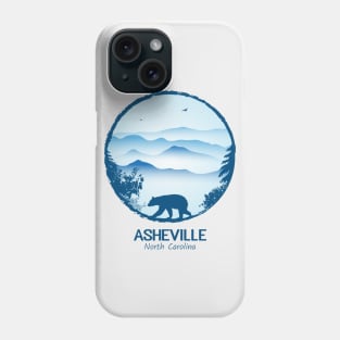 Asheville Blue Ridge Mountains - BLUE GREY 01 Phone Case