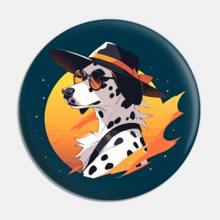 A fancy dalmatian ready for the summer Pin