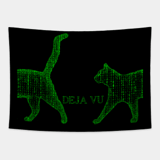 Déjà vu cat Tapestry