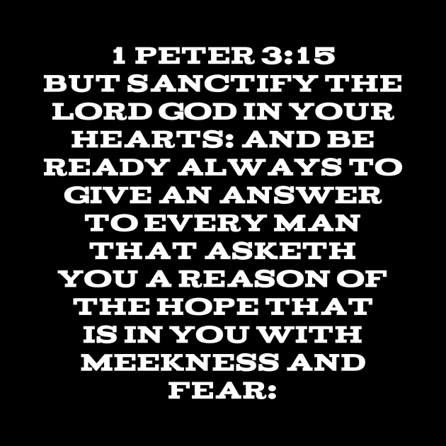 1 Peter 3:15 Bible Verse Text King James Version by Holy Bible Verses