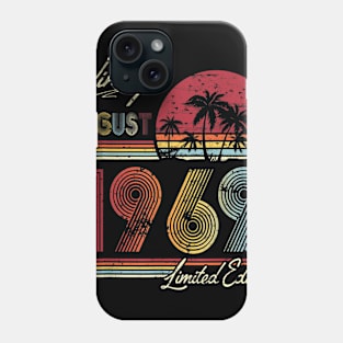 Retro Vintage August 1969 T Shirt Vintage birthday gift Phone Case