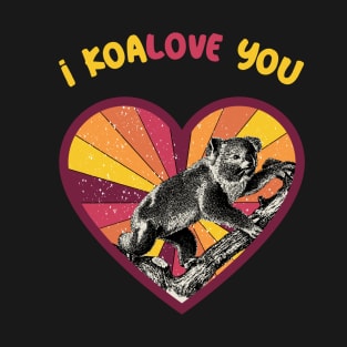 I koalove you - a retro vintage design T-Shirt