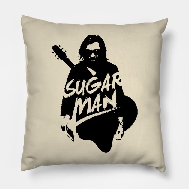 Sixto Rodriguez - Sugar Man Pillow by Jonosujono