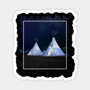 Night Teepee Magnet