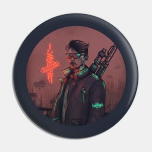 Cyberpunk Character Pin