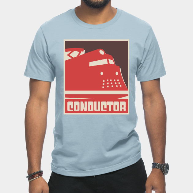 Discover Retro Vintage Rail Crew Railroad Train Conductor - Conductor - T-Shirt