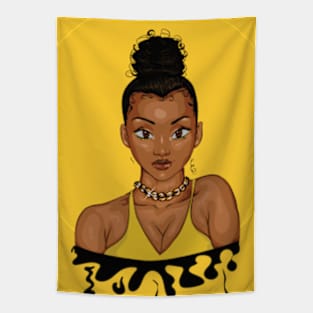 Girl in yellow Tapestry