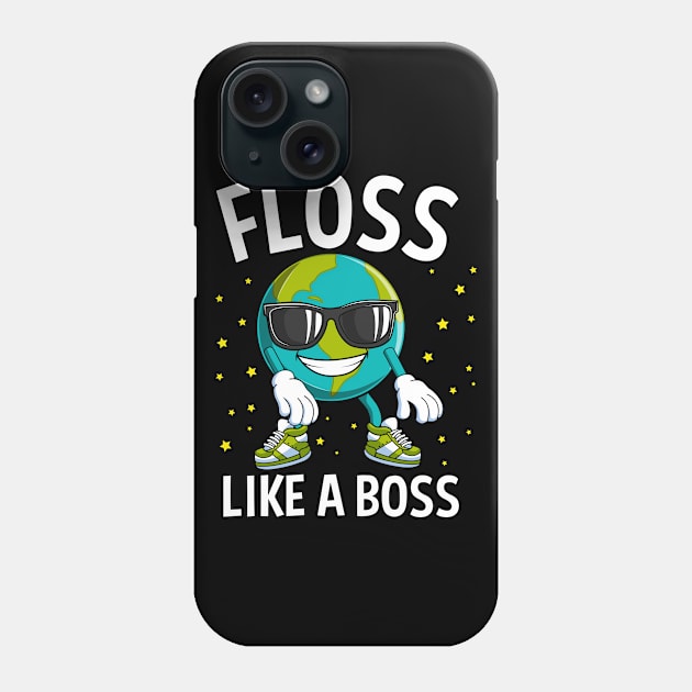 Floss Like A Boss Earth Day Gift For Boys Kids Phone Case by HCMGift