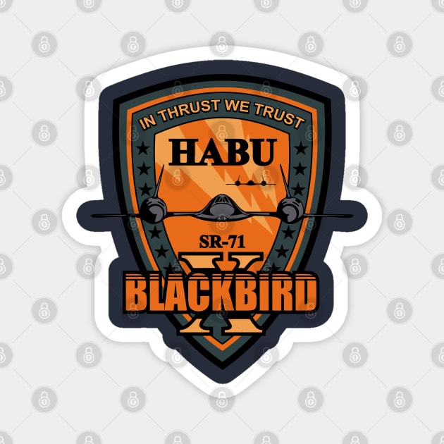 SR-71 Blackbird Habu Magnet by TCP